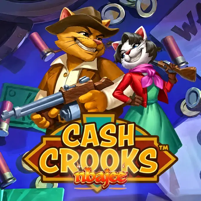 Cash Crooks স্লট গেমের মোবাইল ইন্টারফেসের একটি দৃশ্য